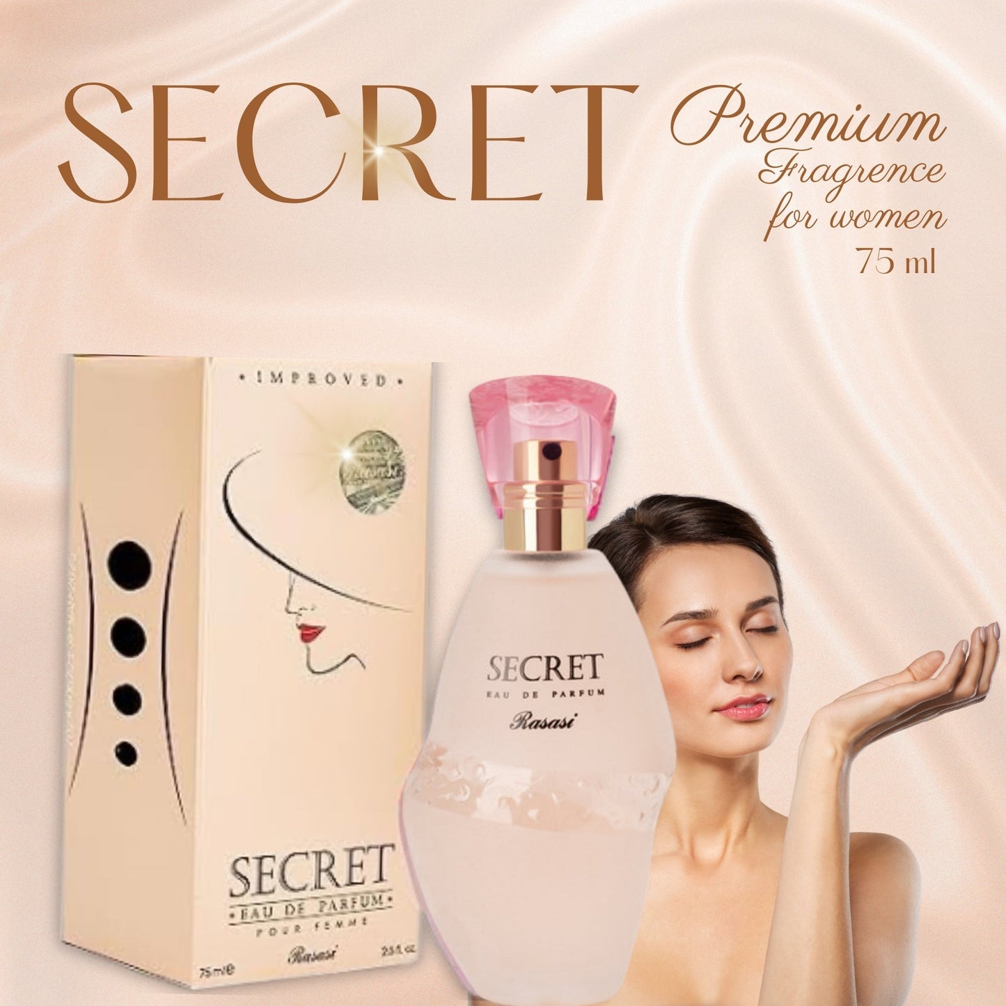 Haven & Hue™ Secret Perfume for Women by Rasasi – 75ml | Luxurious & Long-Lasting Fragrance