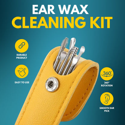 Haven & Hue™ 6-in-1 Ear Wax Removal Kit – Premium Stainless Steel Ear Cleaning Tools (Random Color)
