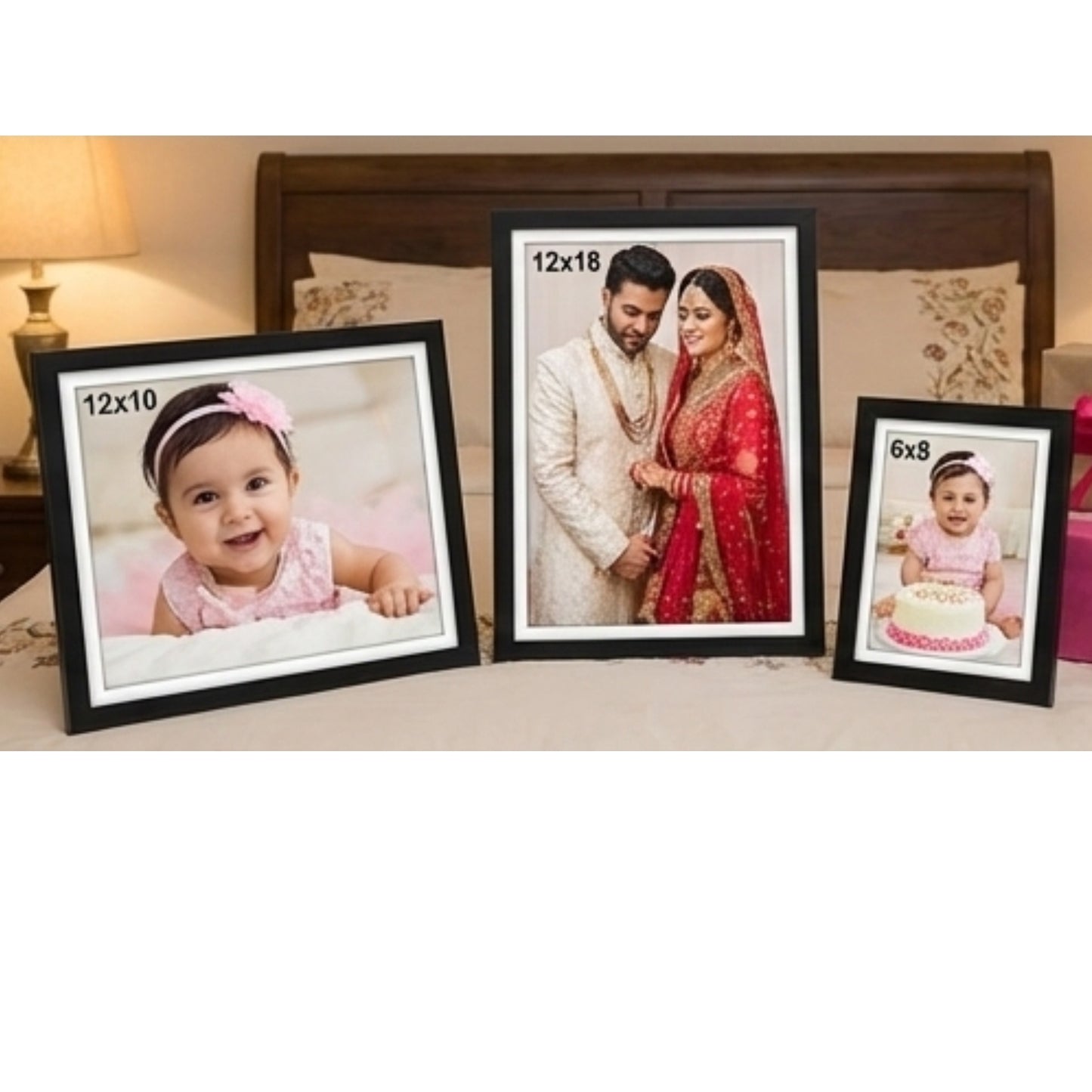eliexpo Premium 6x8 inches Black Border Photo Frame