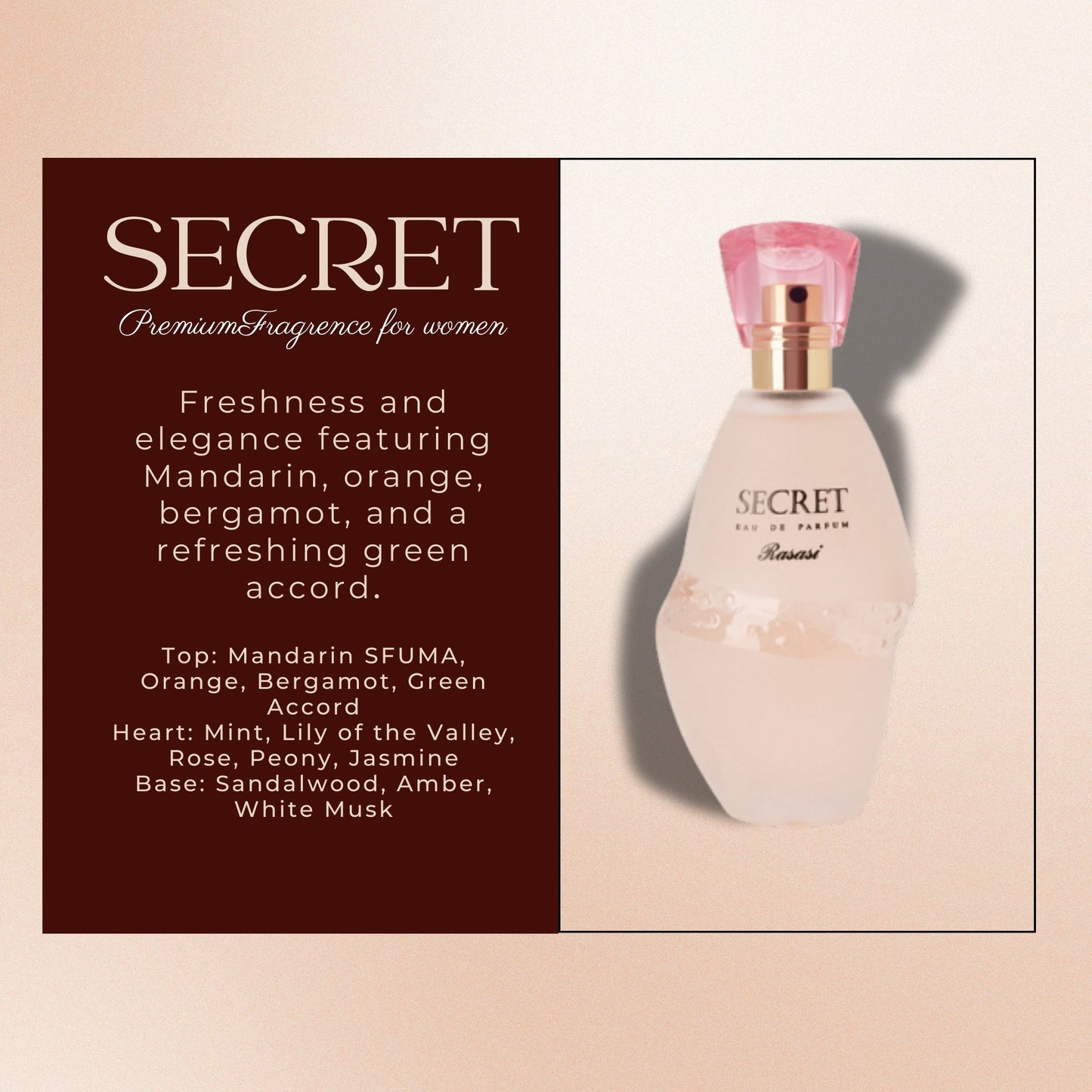 Haven & Hue™ Secret Perfume for Women by Rasasi – 75ml | Luxurious & Long-Lasting Fragrance